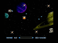 une photo d'Ã©cran de Super R-Type sur Nintendo Super Nes